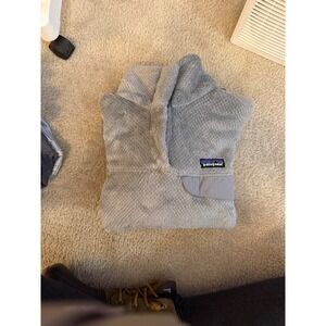 Patagonia Fleece Pullover Gray Snap T Kids Size Medium
